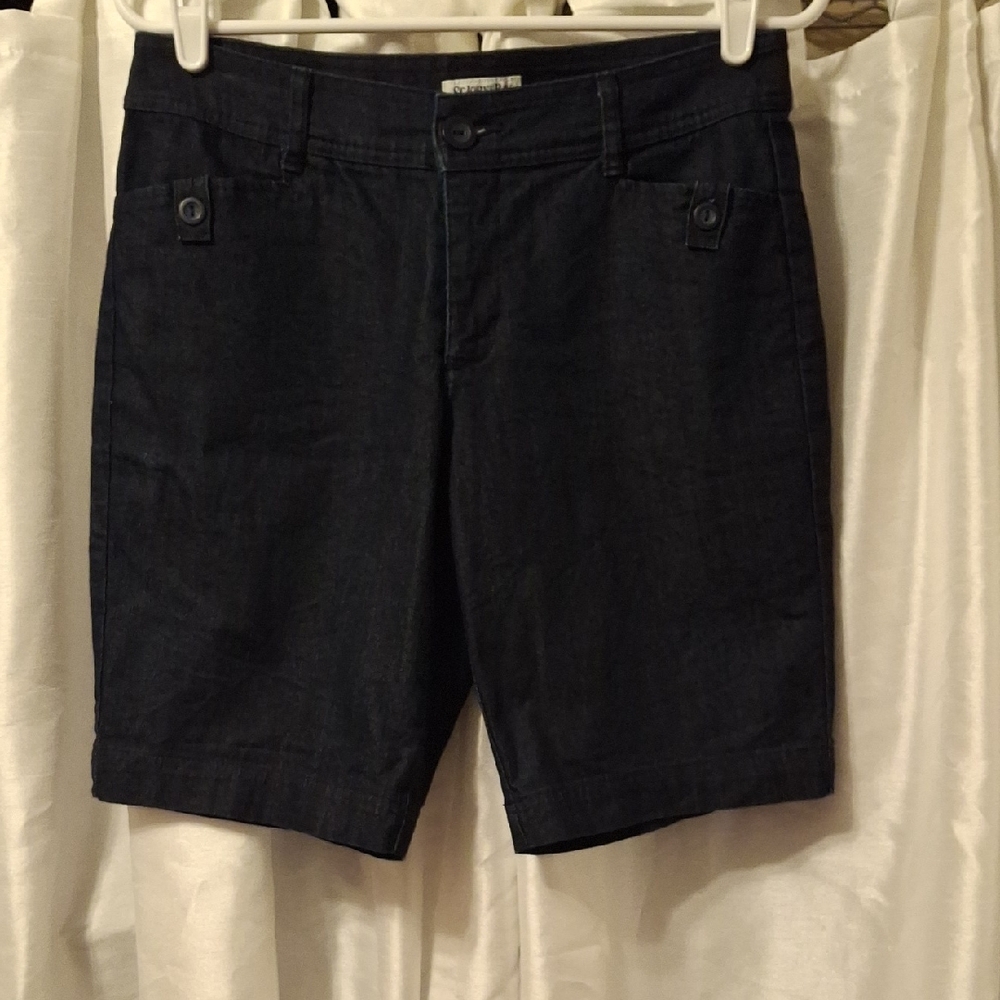 St. John's Bay Dark Blue Women's Shorts 6P 💖💖💖💖